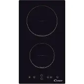 Candy Timeless CDH 30, Schwarz, Integriert, 28.8 cm, Keramik, Glaskeramik, 2 Zone(n)