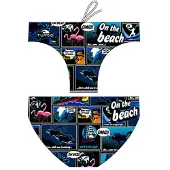 Turbo New Comic Waterpolo Badeslip