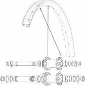 Mavic Kit 14 Front Edeemax 27.5´´ Speichen