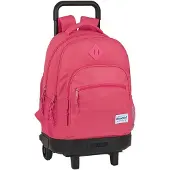 Safta Big Compact Detachable 33l Rucksack Mit Rollen Rosa Rosa One Size