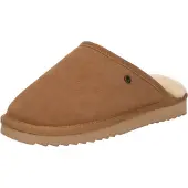 Warmbat Pantoffel Classic Unisex Suede Cognac-Schoenmaat 37