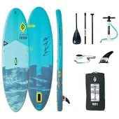 Aquatone Wave 10´0´´ Aufblasbares Paddle-surf-set Blau 304.8 cm / 81 cm Blau 304.8 cm