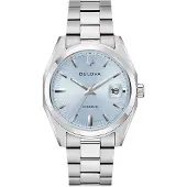 Bulova 96B469 Herren-Automatikuhr Surveyor Stahl/Hellblau