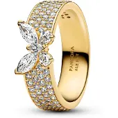 Pandora 164270C01 Damenring Funkelnder Schmetterling breit Goldfarben