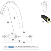 Mavic Comete Pro Carbon Vorderradfelge
