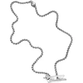 Diesel Steel Silver Necklace DX1477040