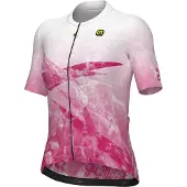 ALÉ Kurzarm Fahrradtrikot - QUARTZ PR-E - Weiß/Rosa M