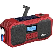 Albrecht DR 112, Digital, DAB+, FM, 5 W, LED, USB Typ-C, Schwarz, Rot