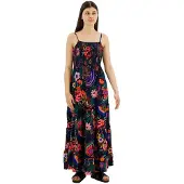 Superdry Smocked Cami ärmelloses Langes Kleid