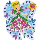 Janod Mosaik Bastelset Prinzessinnen und Feen Kreativspielzeug