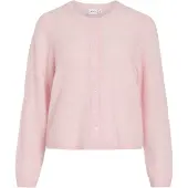 Vila Strickjacke "VILORY O-NECK L/S KNIT CARDIGAN-NOOS" Materialmix, regular fit