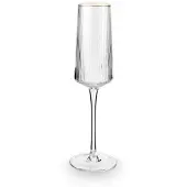 Vt wonen Sektgläser vtwonen mit Goldrand Klar 230 ml (4er-Set)