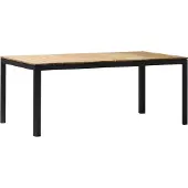 Zebra Bee Tisch Aluminium/Teak 160x90 cm