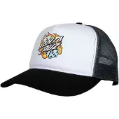 Santa Cruz Flaming Dice Dot Meshback Kappe