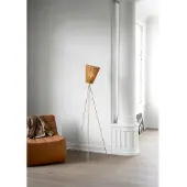 Northern Oslo Wood Stehleuchte Beige/Olive - , Beige, für Wohnzimmer, Metall