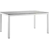 Solpuri Classic Dining Tisch Aluminium White 140x80 - 220x100 cm
