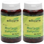 Allcura Moringa Blattpulver Bio Kapseln 2x 2x90 St