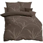 Kaeppel Mako-Satin Bettwäsche Organic 135x200 cm + 80x80 cm mocca