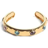 GUESS JUBB05317JWYGMCS Damen-Armspange Multi Crystals Goldfarben S