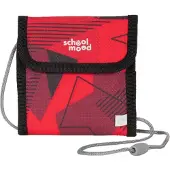 School-mood Brustbeutel Geldbörse Neck Pouch Kai rot