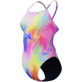 Speedo Printed V-back Badeanzug