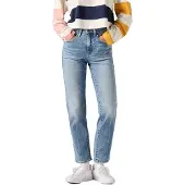 Levi's 724 High-rise Straight Jeans Med Indigo Größe: W24L32 | Straight Jeans Outlet | Damen | Blau