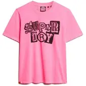 Superdry Punk Poster Relaxed Kurzarm-t-shirt