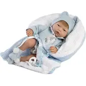 MuÑecas Guca Rober Baby Reborn 46 Cm-mit Natürlichem Haar 38 Cm