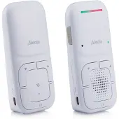 Alecto DBX130 - Modernes Full Eco Audio Babyphone mit kristallklarer DECT-Klangqualität und langer Standby-Zeit - Weiß
