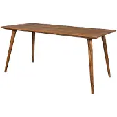 Wohnling Esszimmertisch REPA 160 x 80 x 76 cm Sheesham rustikal Massiv-Holz Design Landhaus Esstisch Tisch für Esszimmer groß 6 - 8 Personen