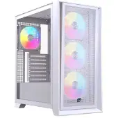 Einarex Torre PULSE P600 RGB Weiß ATX Panel Vidrio/Malla 3x Ventilador 120mm
