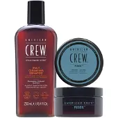 American Crew - Get The Look (Daily Shampoo + Fiber Wax) Gift Set