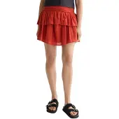 Scotch & Soda Crinkle Gauze Gathered Smocked Kurzer Rock