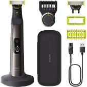 Philips OneBlade Pro 360 QP6652/30 Face + Body, Eingebautes Display, Waschbar, Akku, Chrom