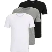 Reebok Herren Santo Drei Pack T-Shirts Schwarz / Grau Melange / Weiß
