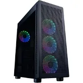 Hiditec H1 Air ARGB Midi-Tower Cristal Templado USB 2.0 Negra