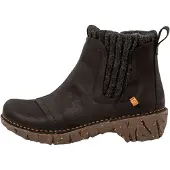 El naturalista für Damen. 2NE234010005_001 Angenehme Lederstiefeletten schwarz (41), 3 bis 5 cm, Keine, Lässig