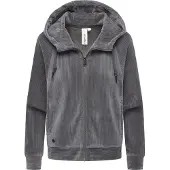 Ragwear Sweatjacke "Corduly Cordy" Freizeitjacke Zip-Hoodie aus weichem Kord in Samt-Haptik