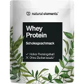 Natural Elements Whey Protein Pulver – Schoko 1kg 23g Protein/Portion für deinen Muskelaufbau 1000 g