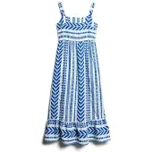 Superdry Statement Tiered ärmelloses Langes Kleid