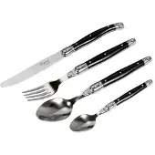 Laguiole by Hâws Besteckset 24-teilig Schwarz Abs