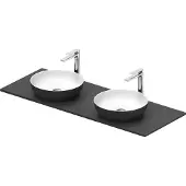 Duravit Konsolenwaschtisch Sivida 135x50cm, I.Fa w m, Auß.Farbe grau ma