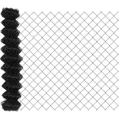 vidaXL Kettenzaun 25 x 1,2 m Stahl Grau