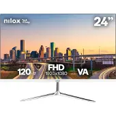Nilox NXM24FHD1201W, 60,5 cm (23.8"), 1920 x 1080 Pixel, Full HD, LED, 4 ms, Weiß