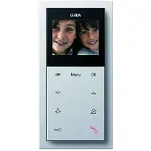 Gira Wohnungsstation Video AP 1239112 Plus Flächenschalter Reinweiß