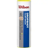 Wilson Badminton-Shuttles Nylon/Korkgelb 6 Stück