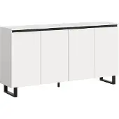 Xonox Sideboard Kommode Tomasa 1 | weiß / schwarz
