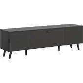 Ebuy24 .home Lowboard TV-Schrank Fernsehschrank Linea grau Melamin 185x55x40cm