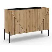 Ebuy24 xonox.home - Sideboard Neo 122x81x40 cm in Evoke Eiche und schwarz - Beischrank