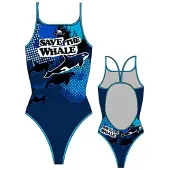 Turbo Save The Whale Badeanzug Mit Dünnen Trägern